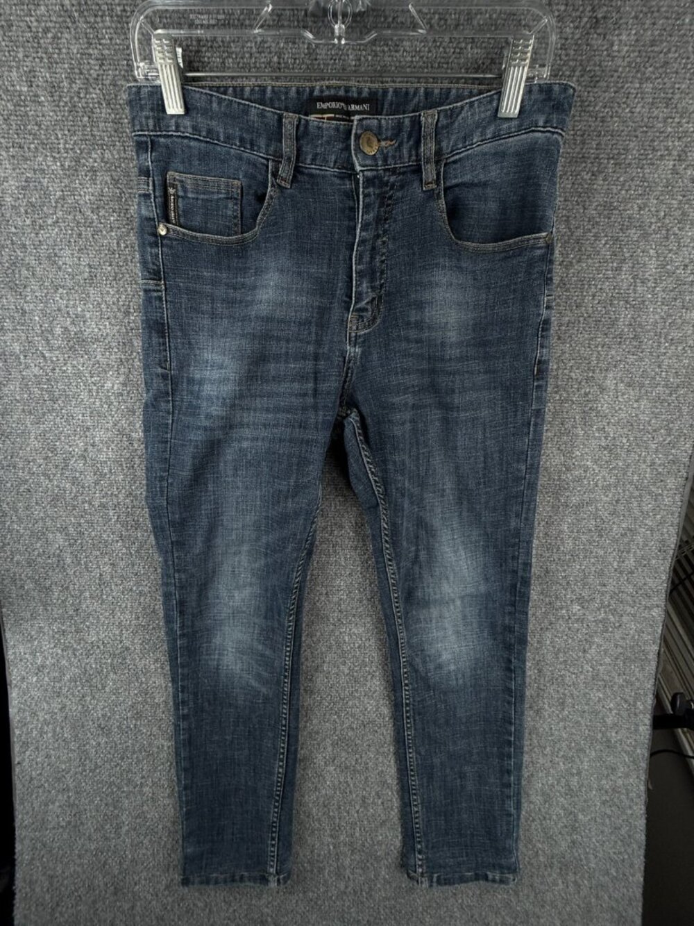 Emporio Armani LIMITED EDITION 379/500 Blue Denim Jean 29 Italy Cotton Blend
